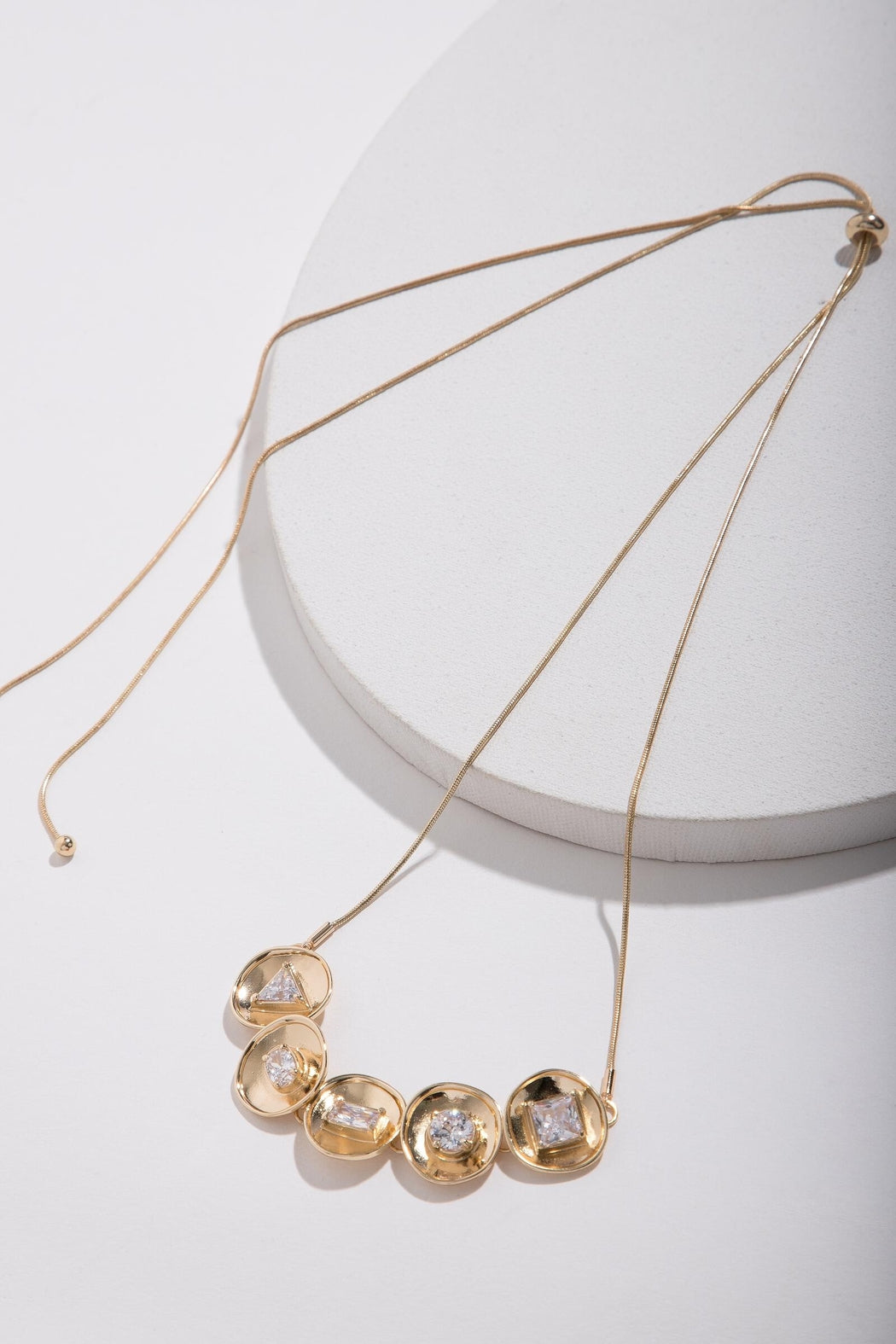 DIVINE FIVE CHARM STATEMENT NECKLACE