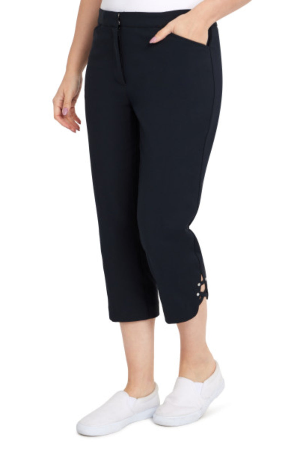 Double face capri pant