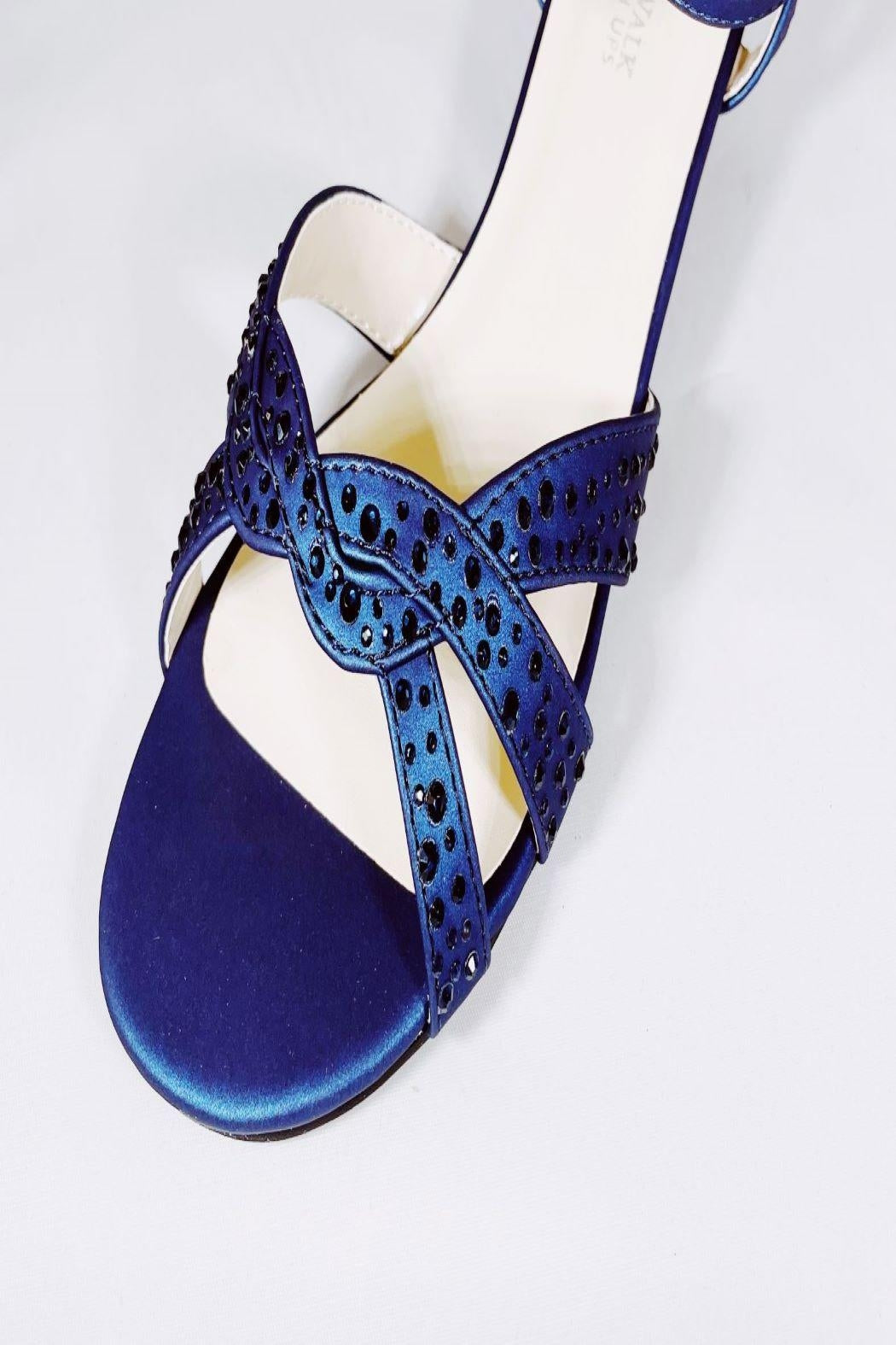 Navy Sparkle Wedge