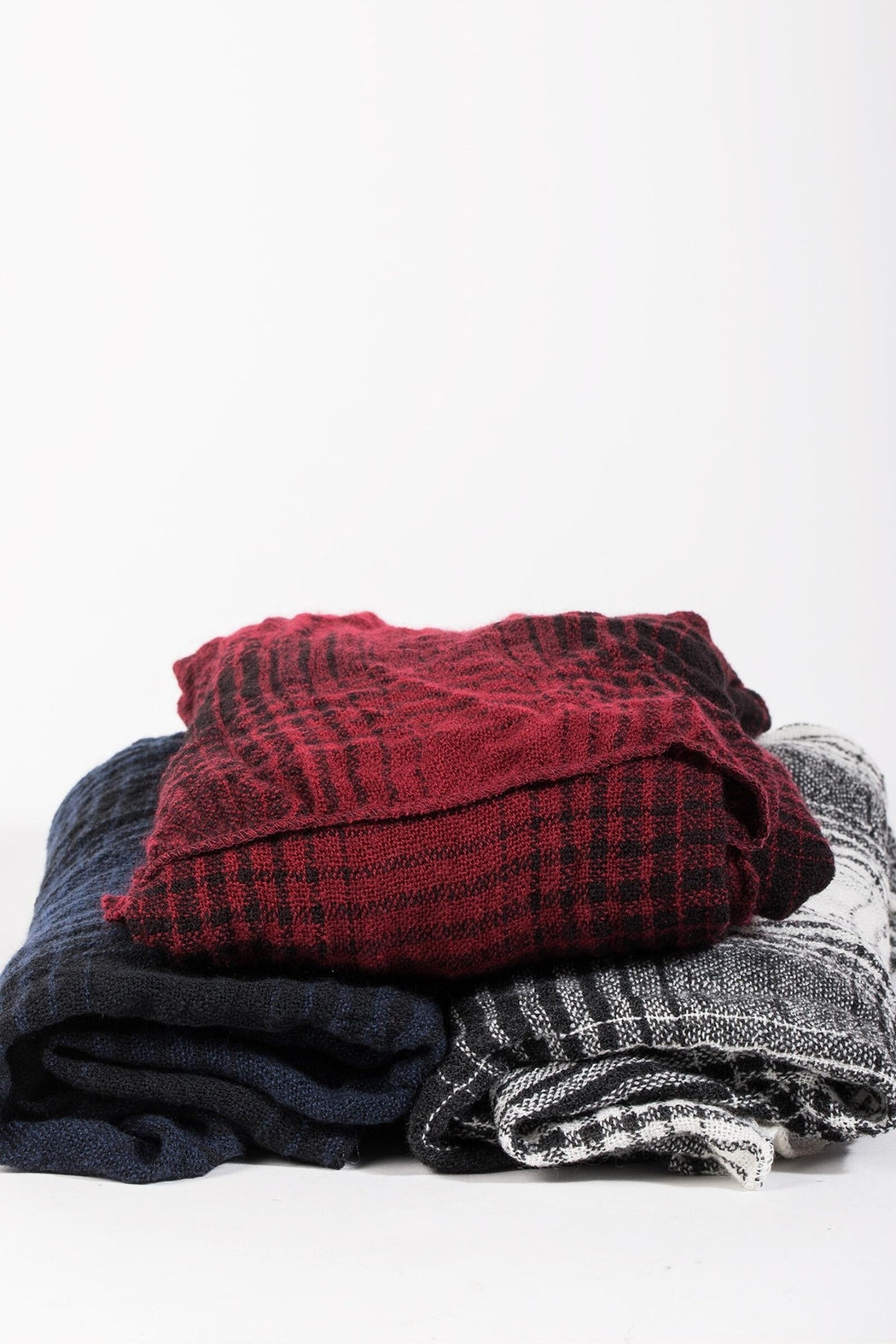 Faded Plaid Scarf Bundle