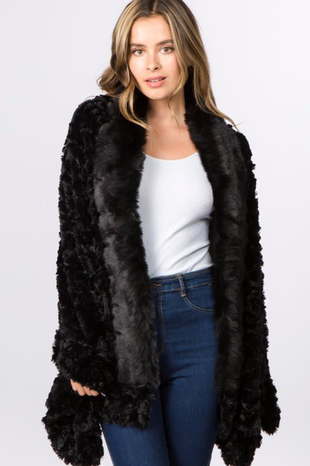 Faux Fur Shawl