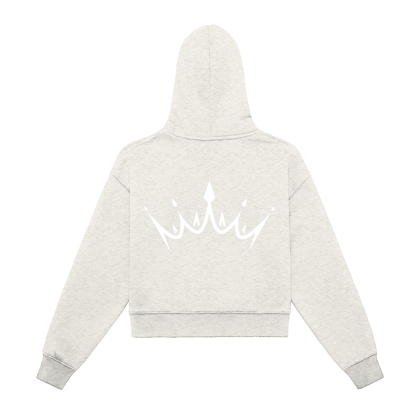 ESSNTIAL ELEMNTS Women's Fleeced Zip-Up Cropped Hoodie