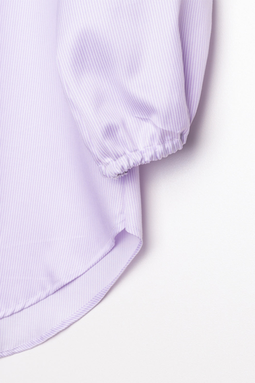 FINE LILAC STRIPES RELAXED SHIRT - BALLOON SLEEVES