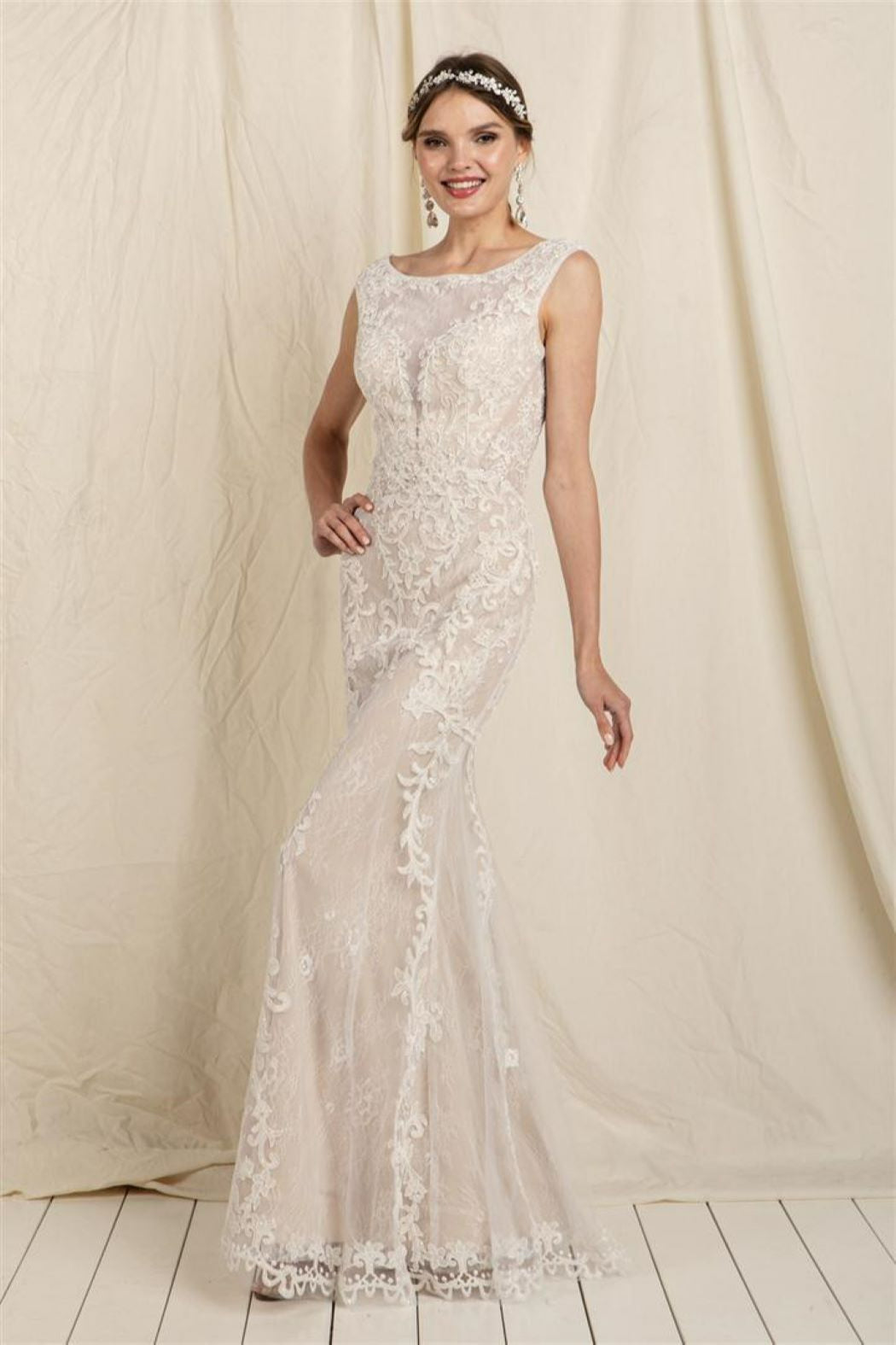 Fitted Lace Gown