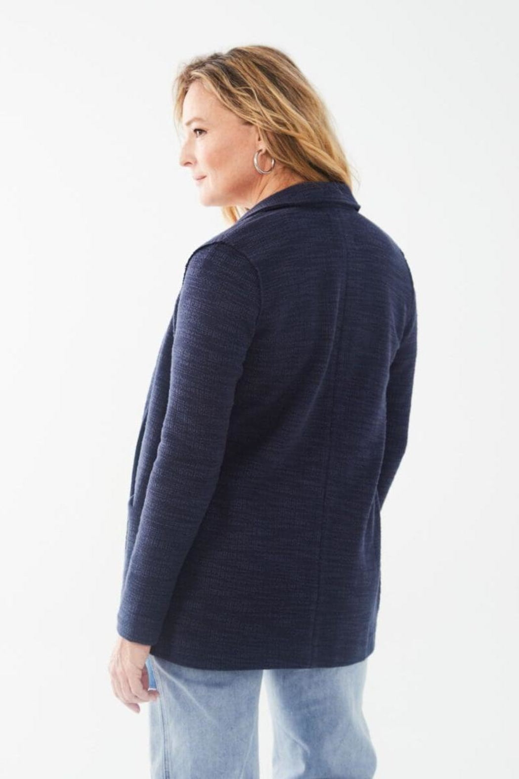 Textured Knit Blazer