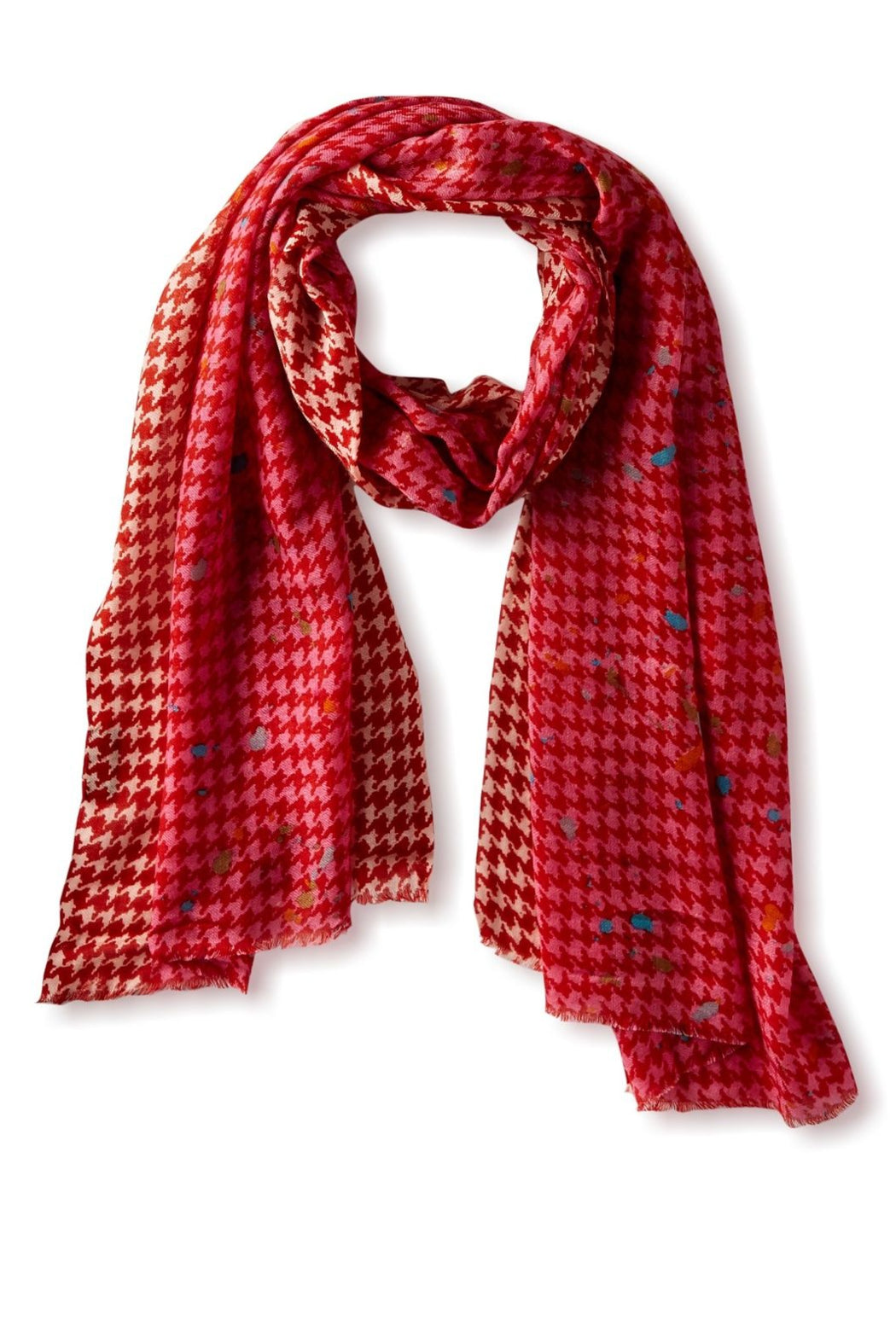 Fun Houndstooth Scarf