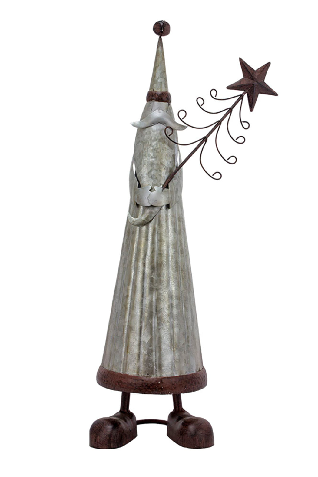 Galvanized Santa
