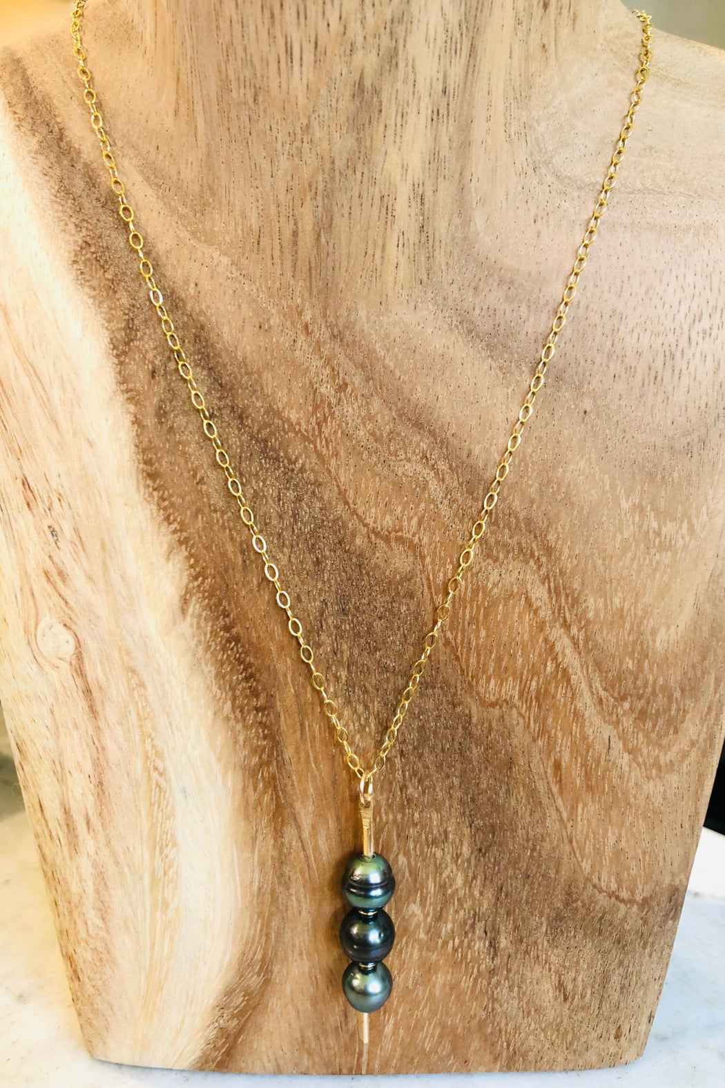 GF Tahitian Pearl Bar Necklace