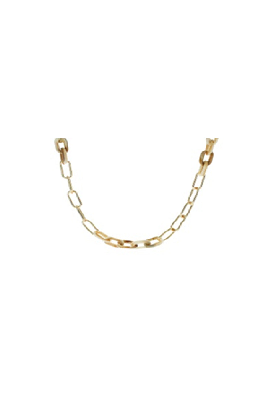 Gold Chain Necklace with Acrylic Link Detail