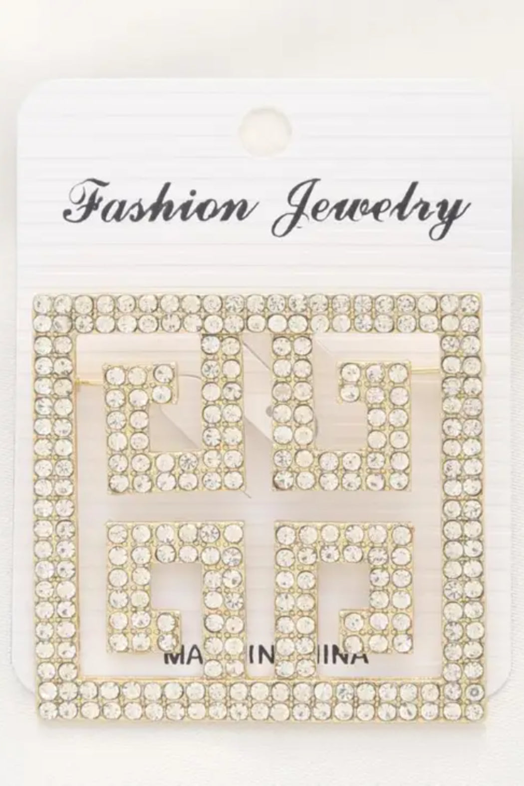 Greek Pattern Brooch