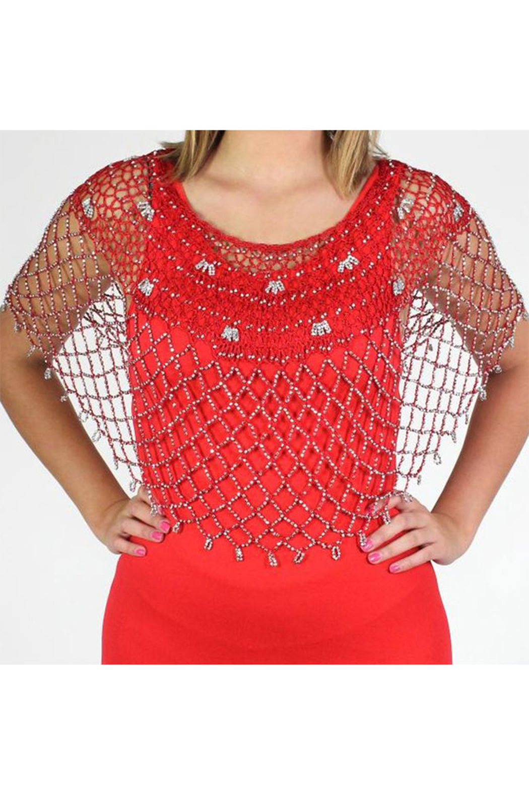 Handmade Beaded Poncho