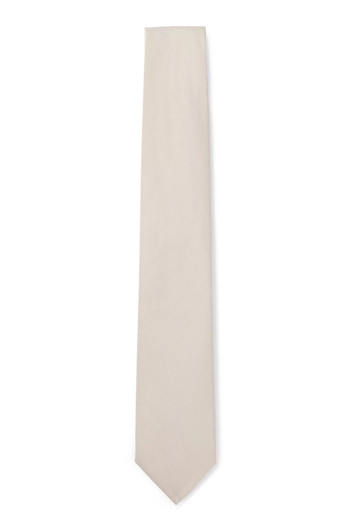 Boss Micro-Pattern Jaquard Tie with Silk