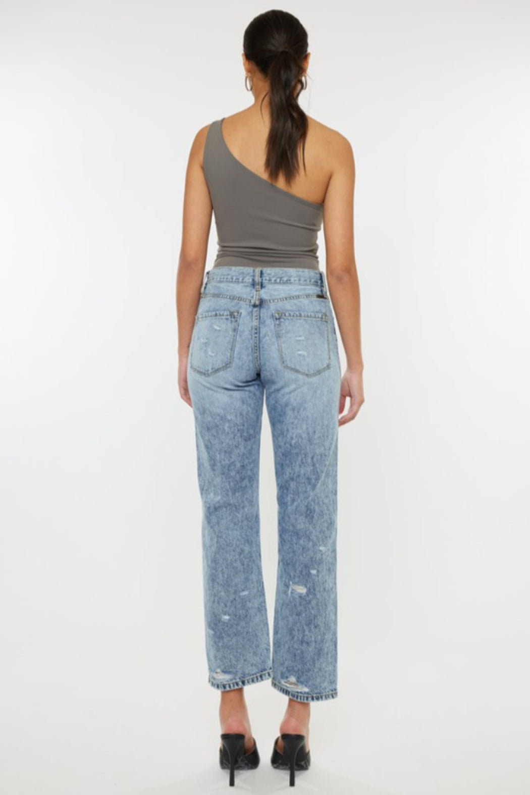 High Rise Straight Leg Jean