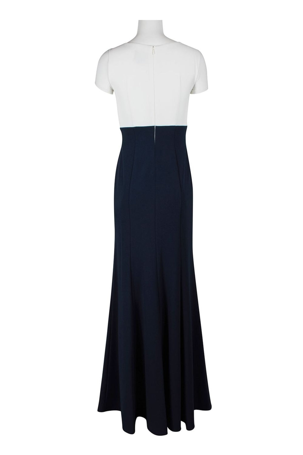 Ivory and Black Gown
