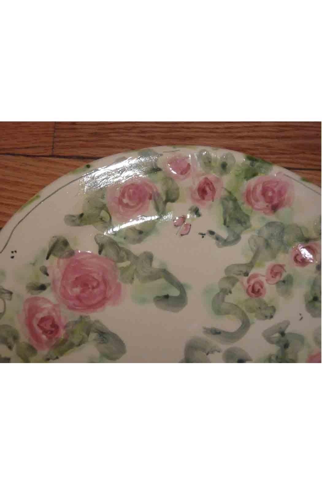 Rose Pottery Platter