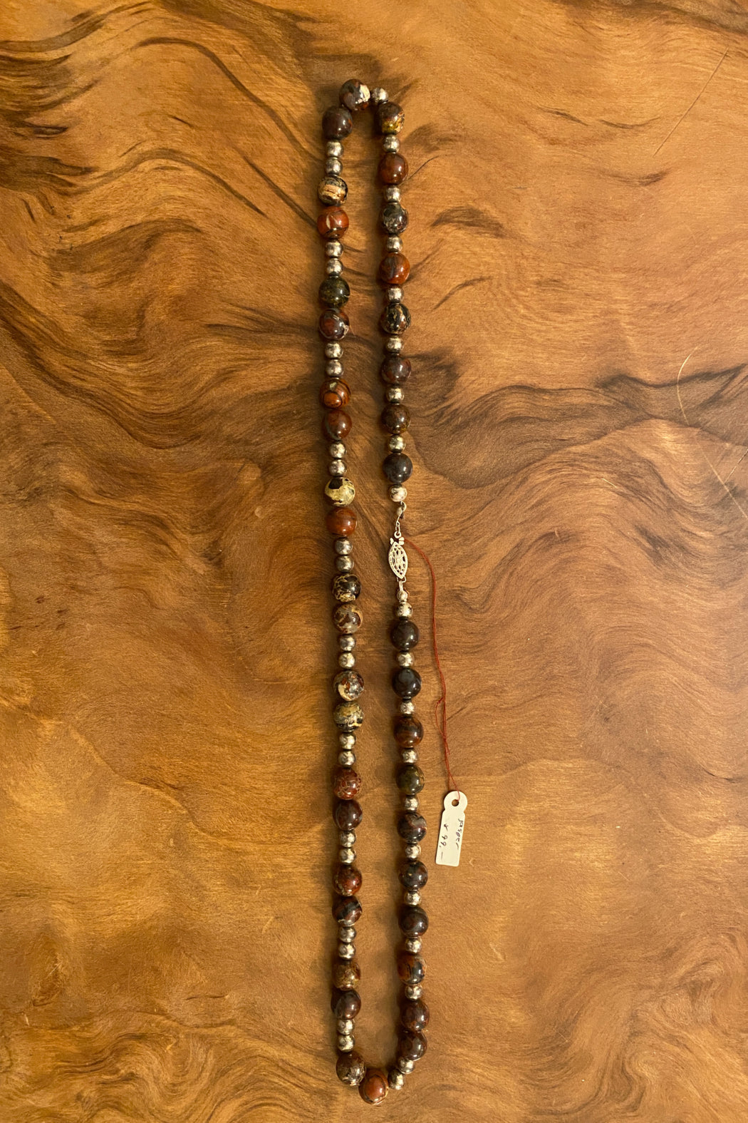 Jasper and Silver Necklace