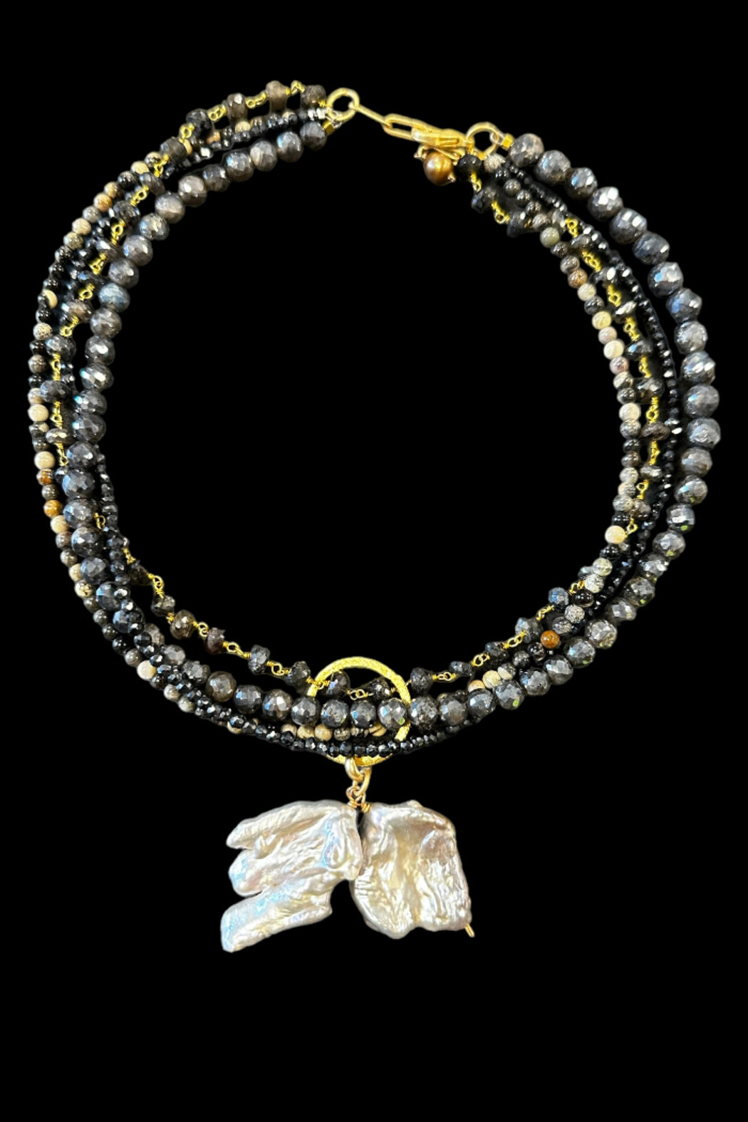 Keshi Pearl Drop Necklace