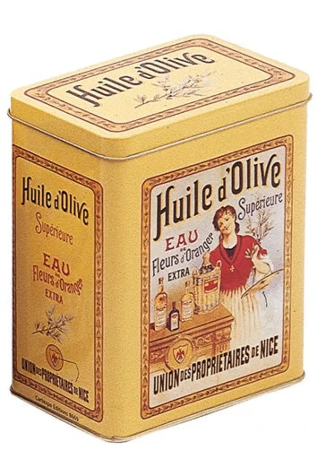 French Vintage Print Cannister