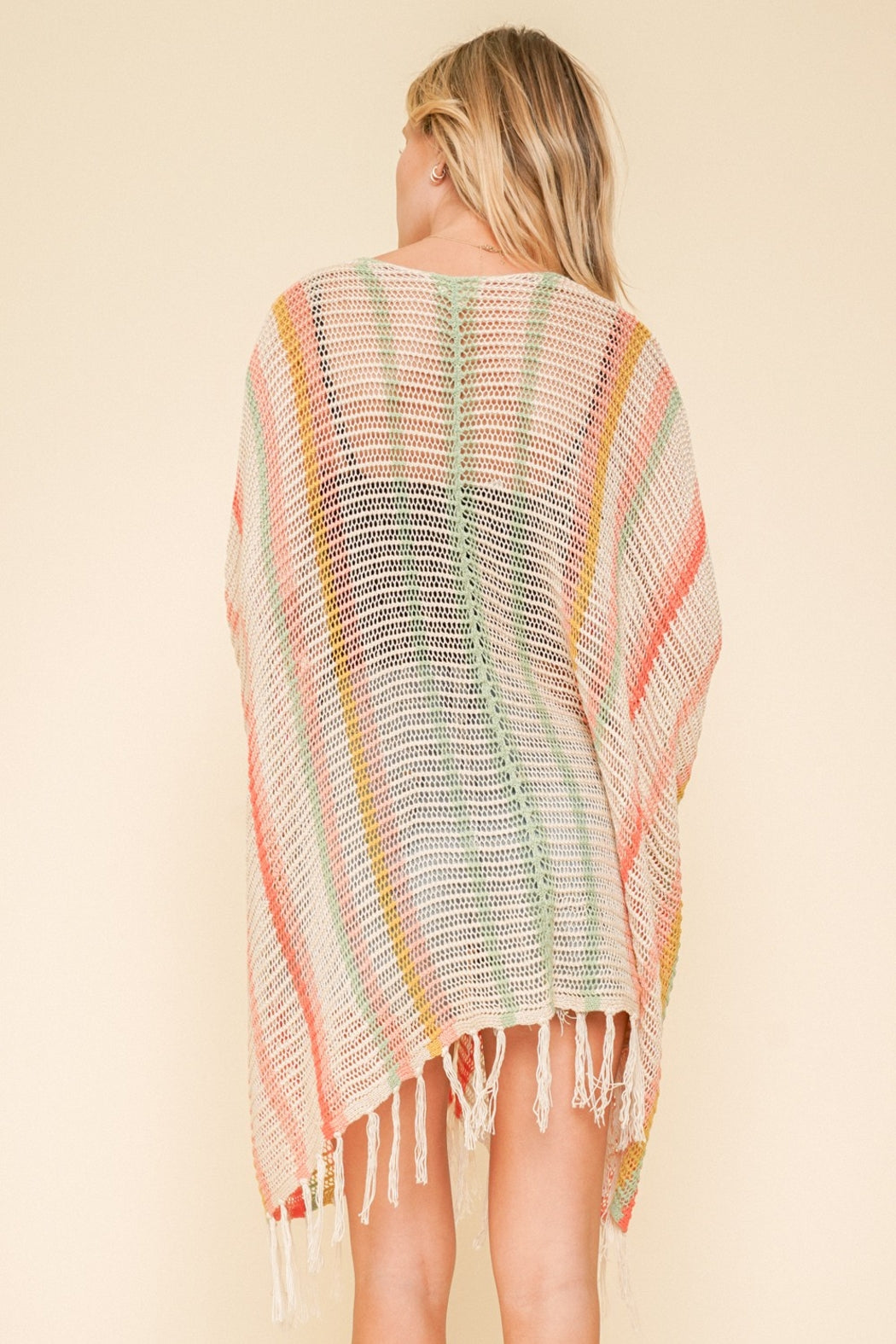Knit Stripe Kimono