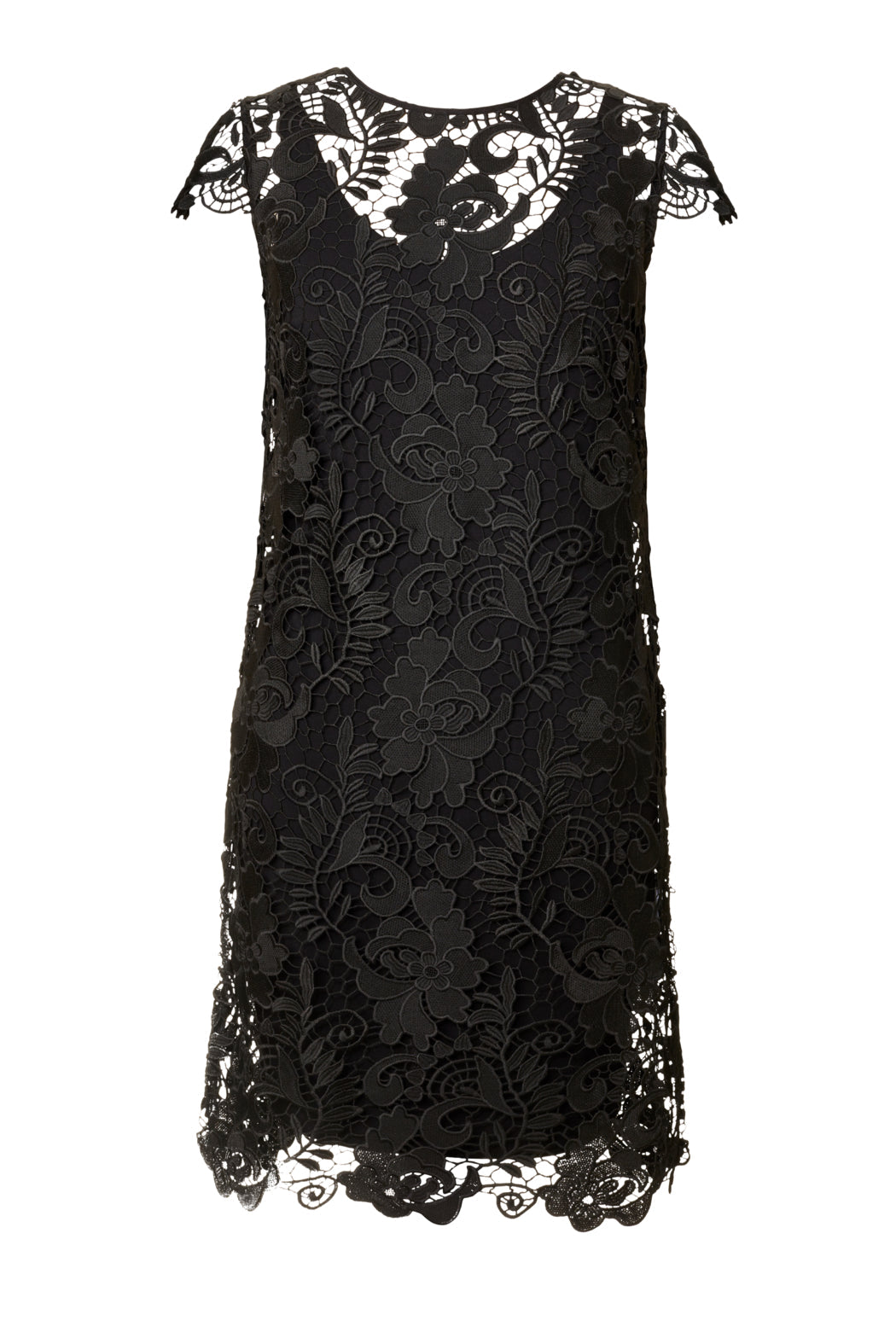 Lace Dress & Jersey Slip