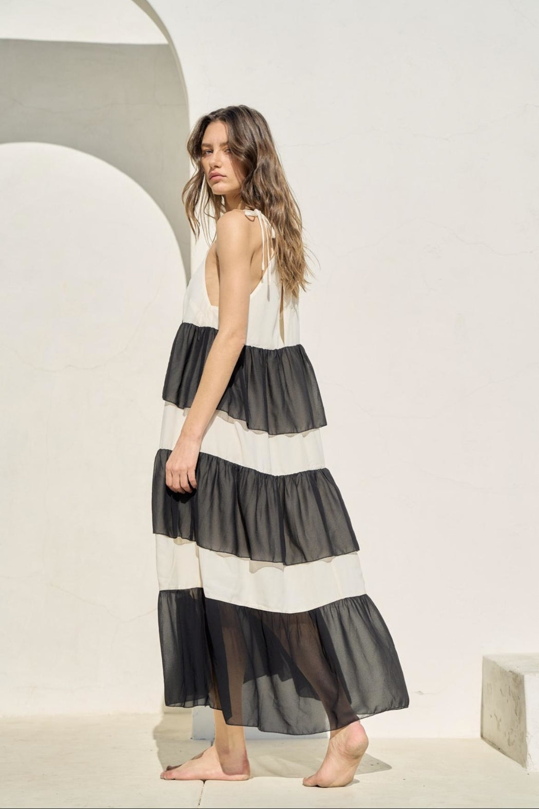 Tiered Halter Dress