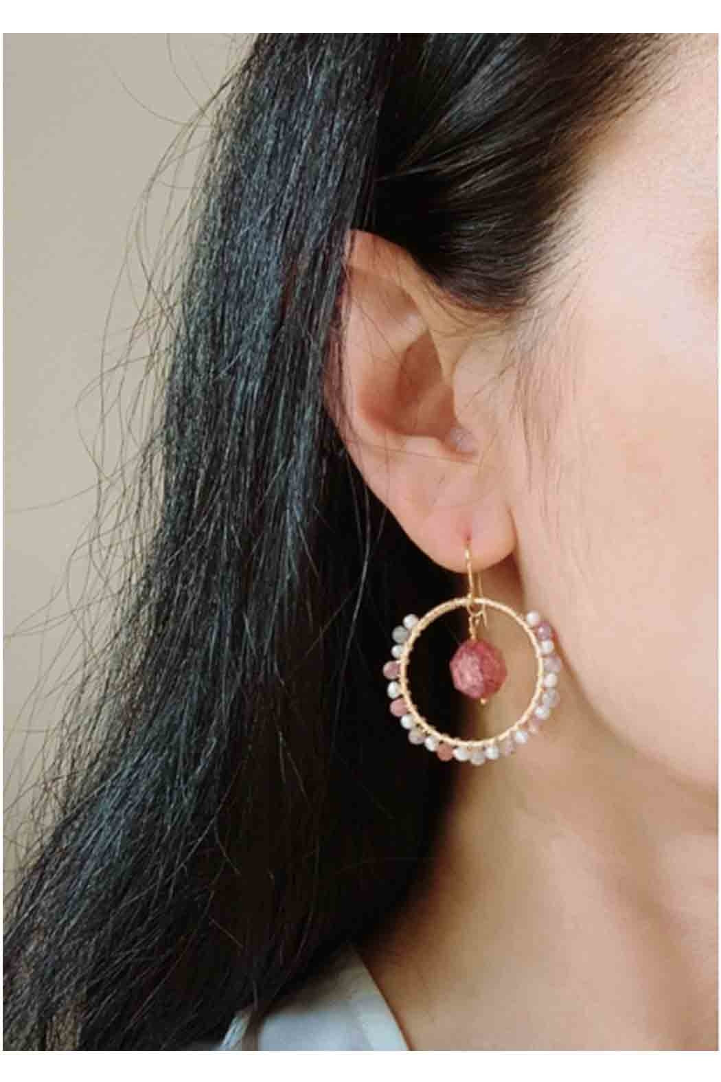 Quartz & Pearl Earrings