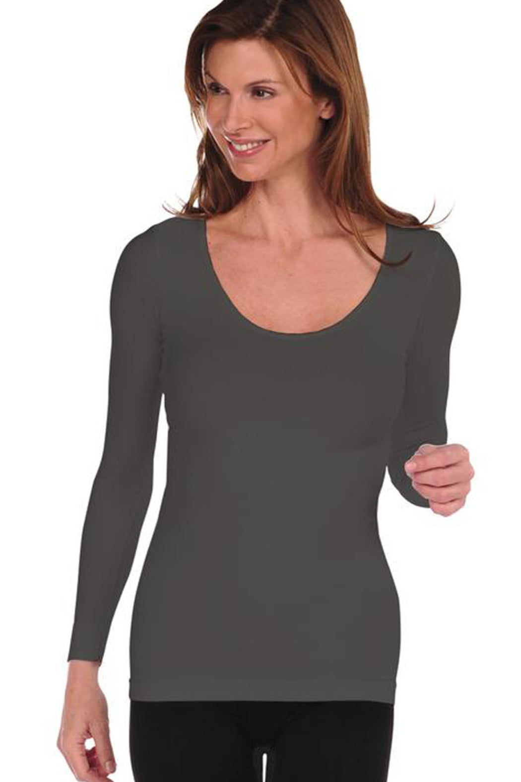 LONG SLEEVE U-NECK TOP
