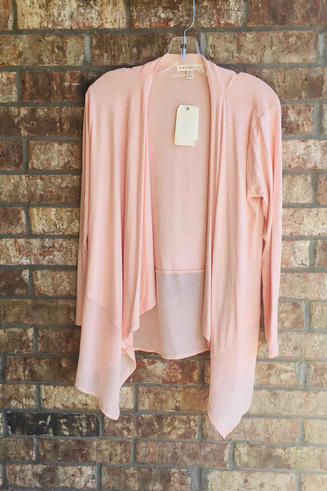 Peach High-Low Duster