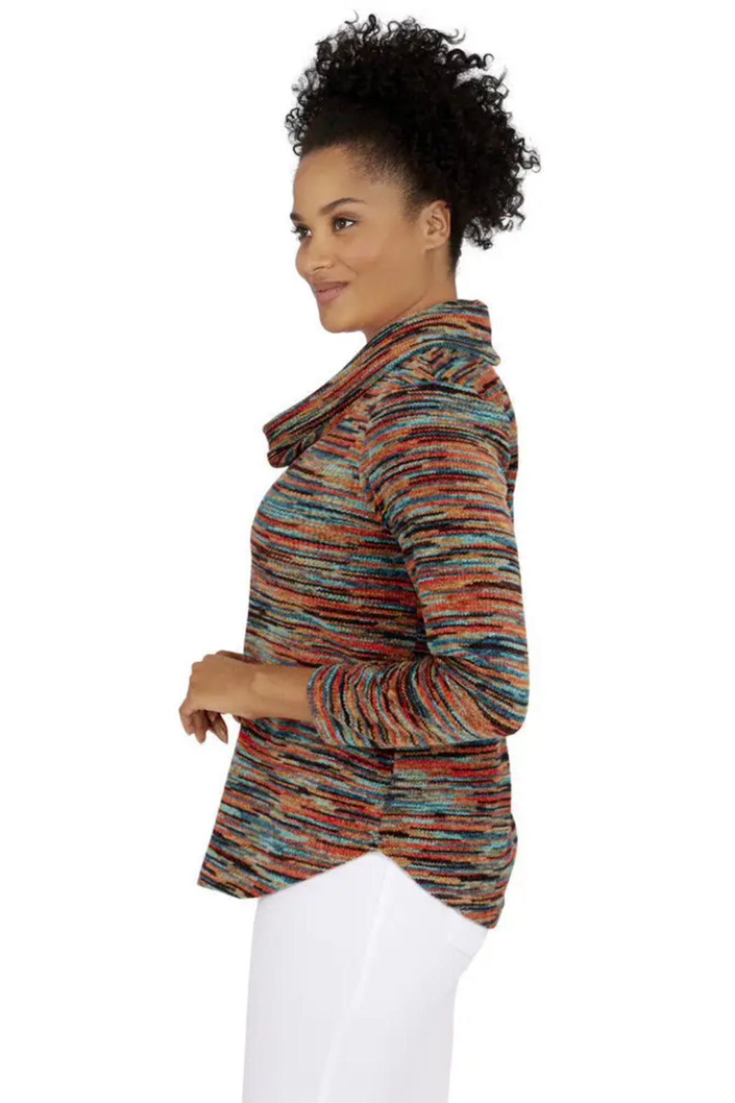 Luxe Chenille Cowl Neck Top