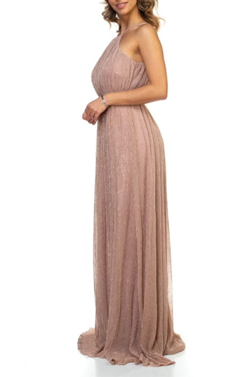 Metallic Ethereal Gown
