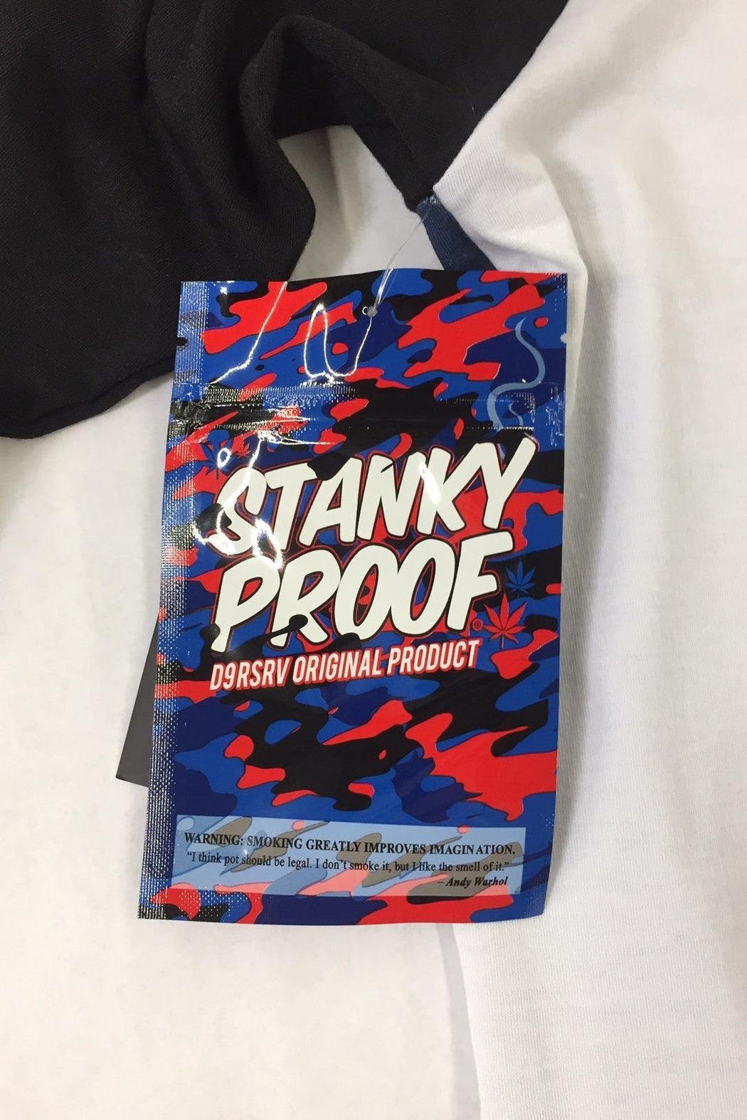 Galaxy Print Raglan Tee T Shirt Top Skanky Proof Bag