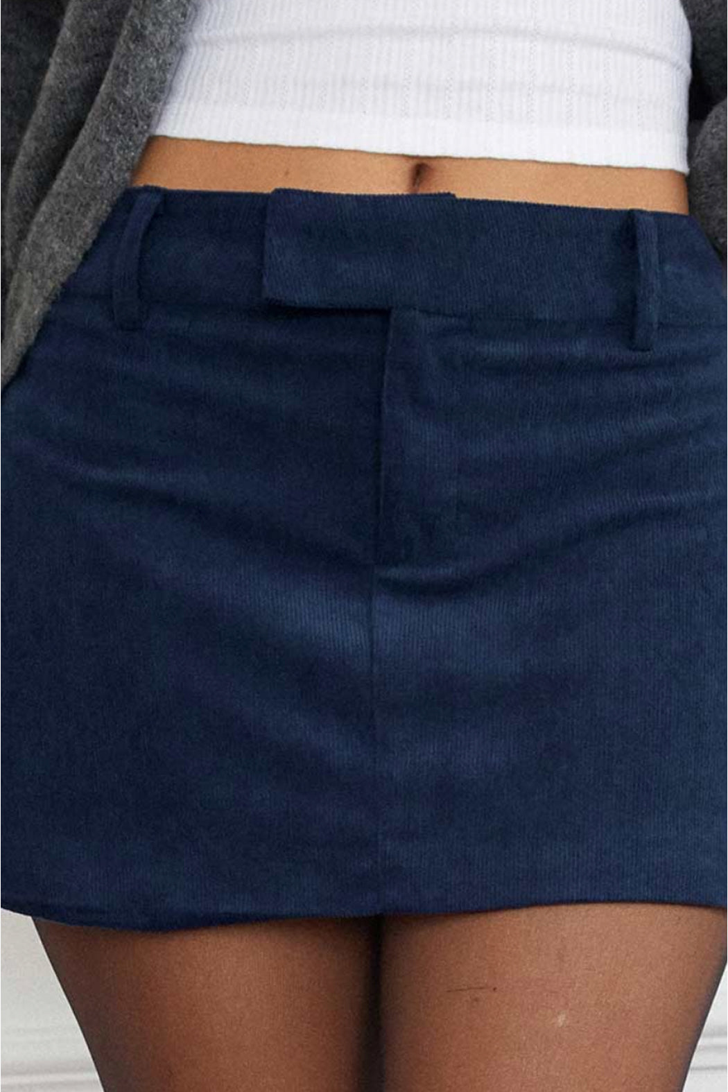 Nadya Cord Mini Skirt