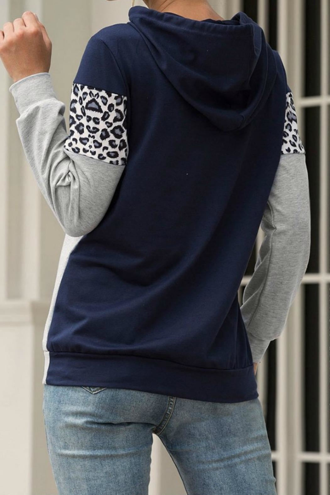 Leopard Print Hoodie