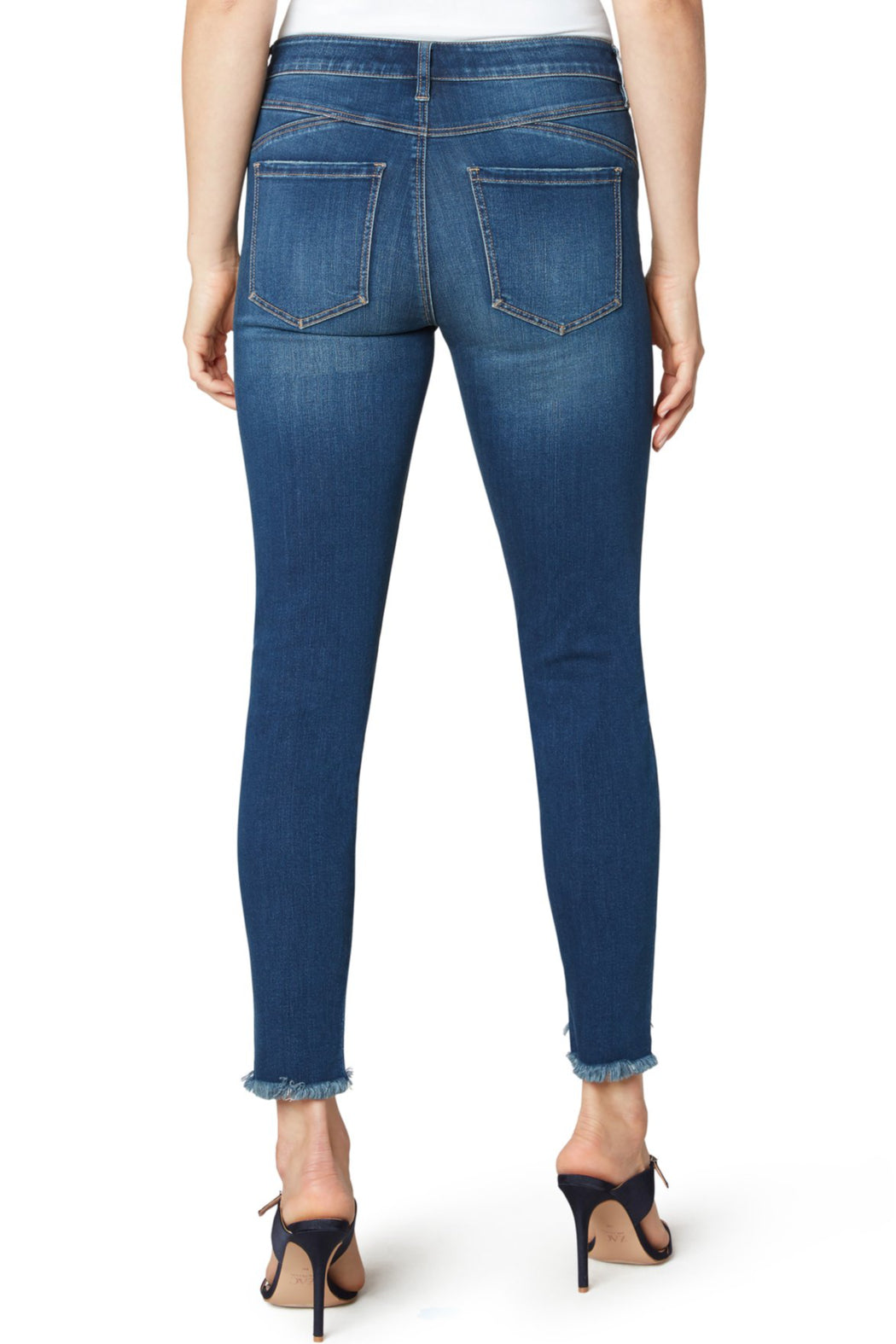 PIPER "HUGGER" CURVED FRAY HEM
