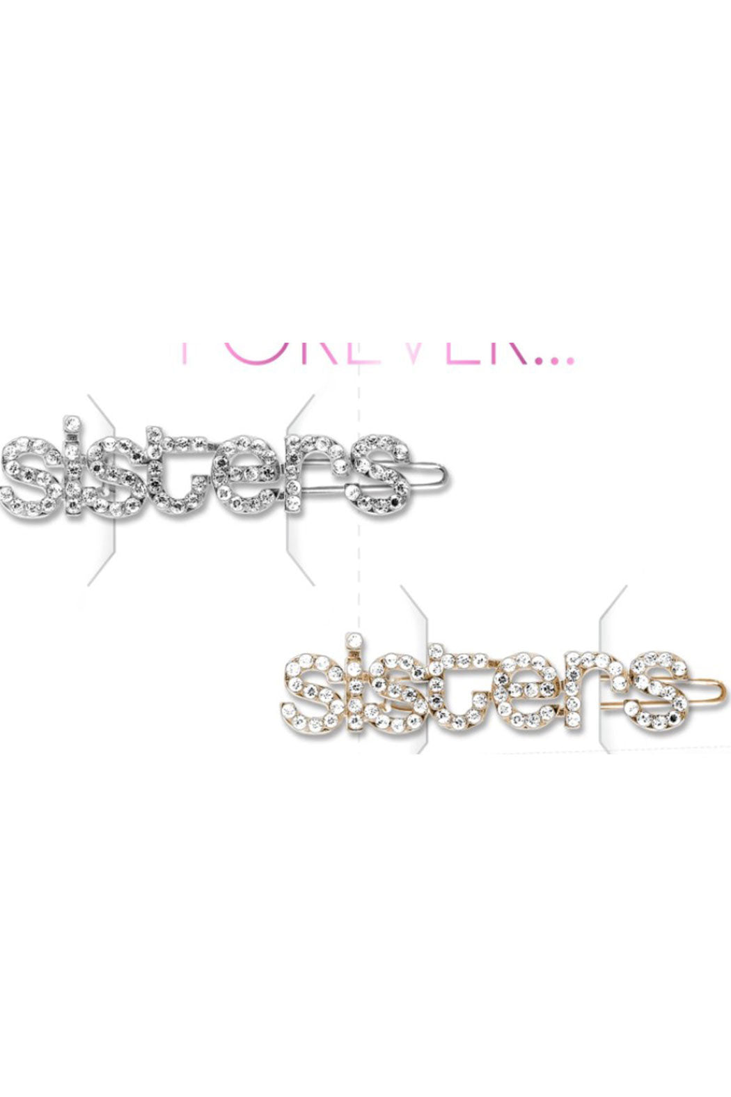 Rhinestone Sisters Barrette Set