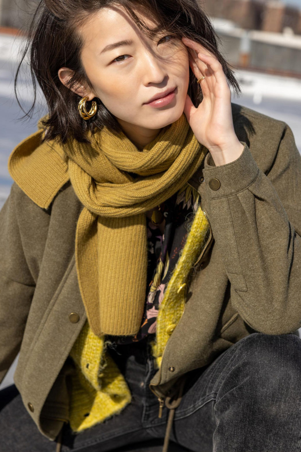Ribbed Scarf
