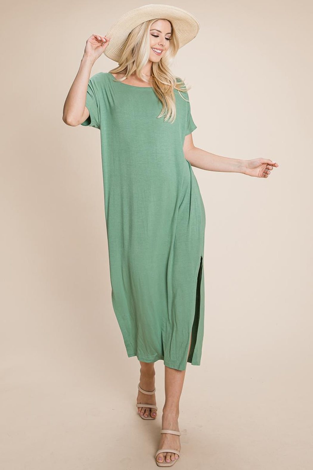Side Split Long Maxi Dress