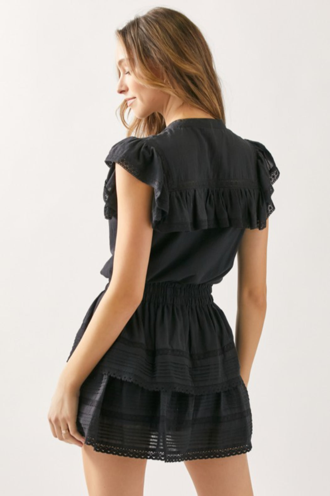 Ruffle Lace Top