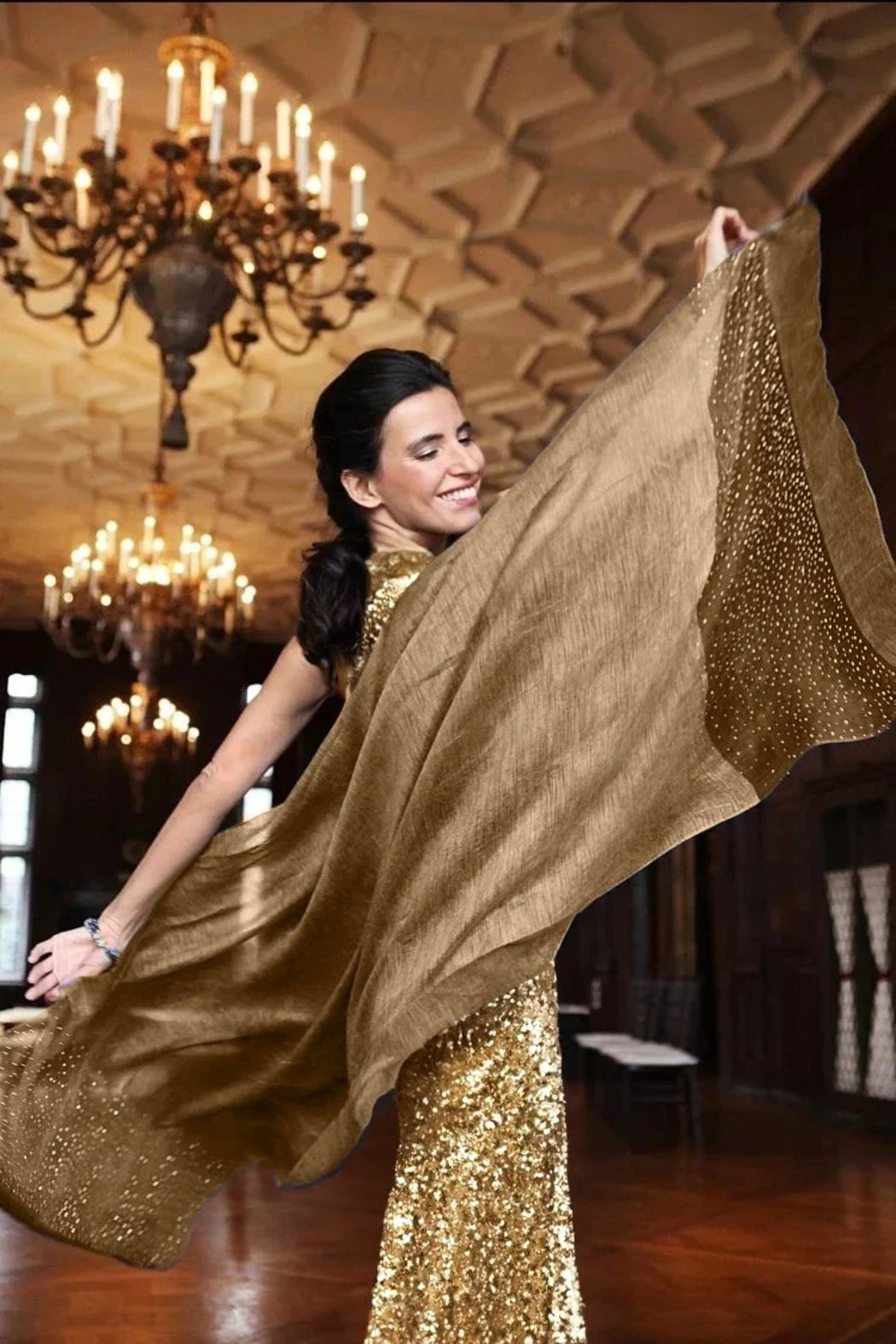 Star Gazer Scarf In Sand