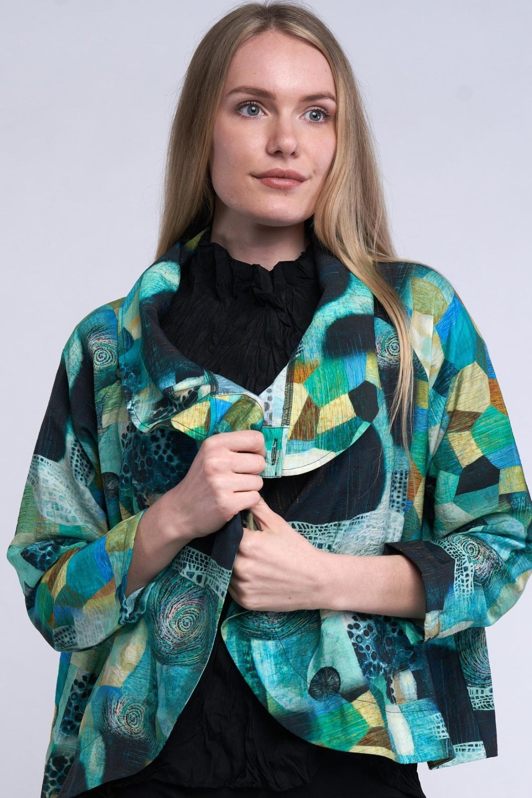 Green One Button Jacket