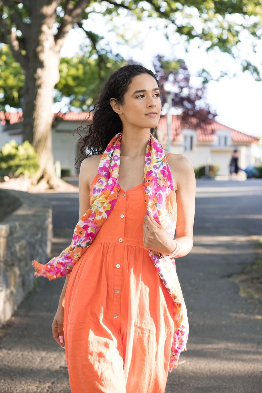 Flower Garden Scarf Set