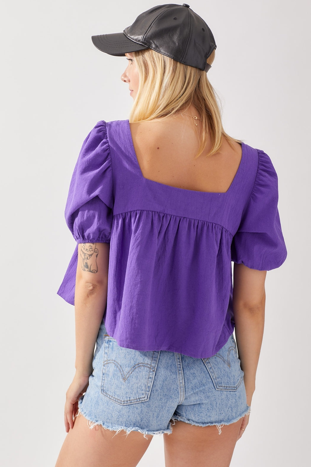 Square Neck Babydoll Top
