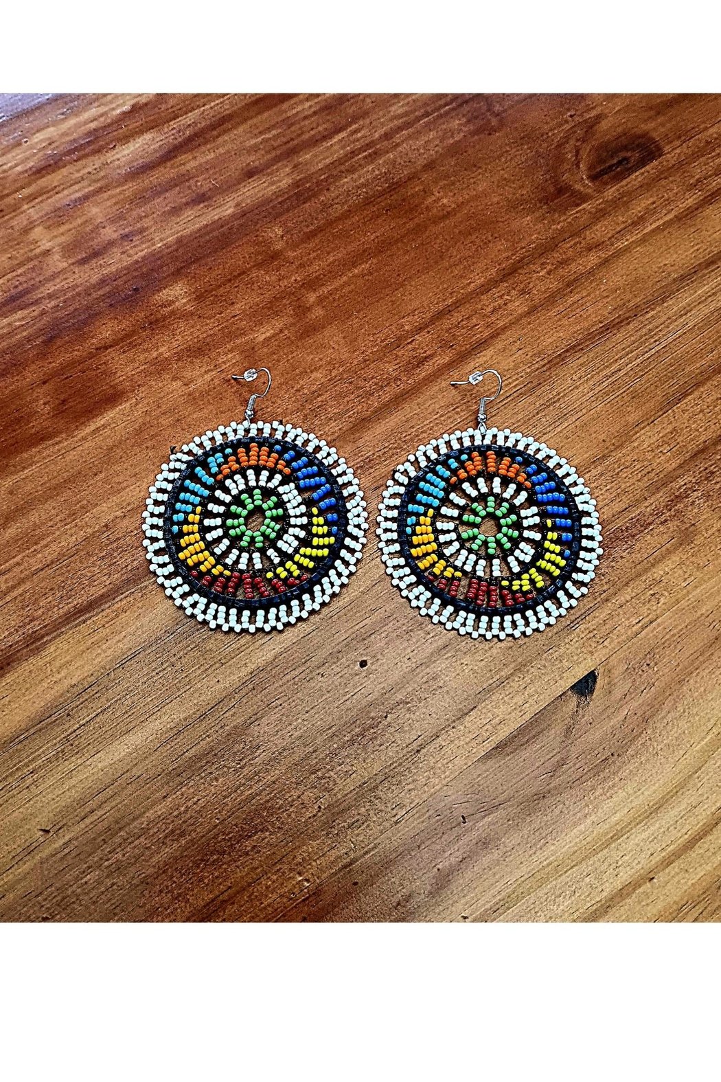 Tribal Rainbow Web-Earrings