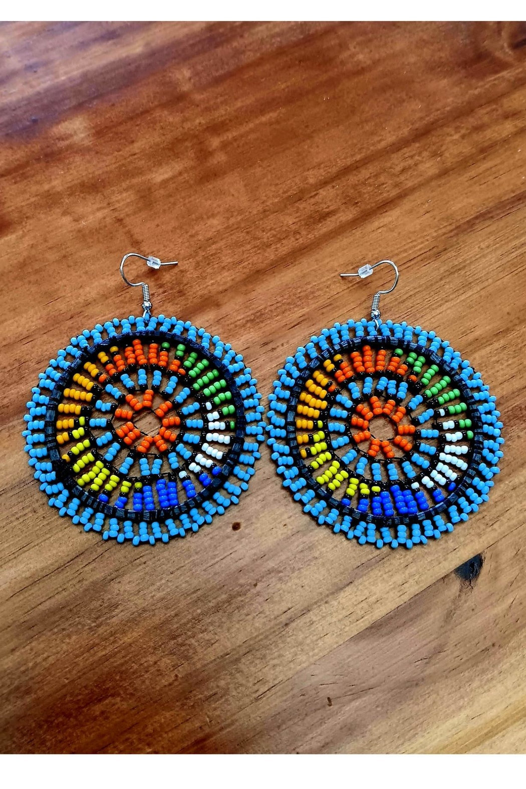 Tribal Rainbow Web-Earrings