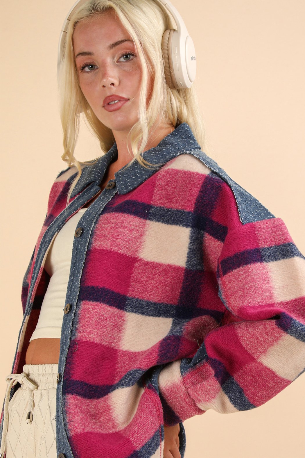 Jackson Denim And Plaid Shacket