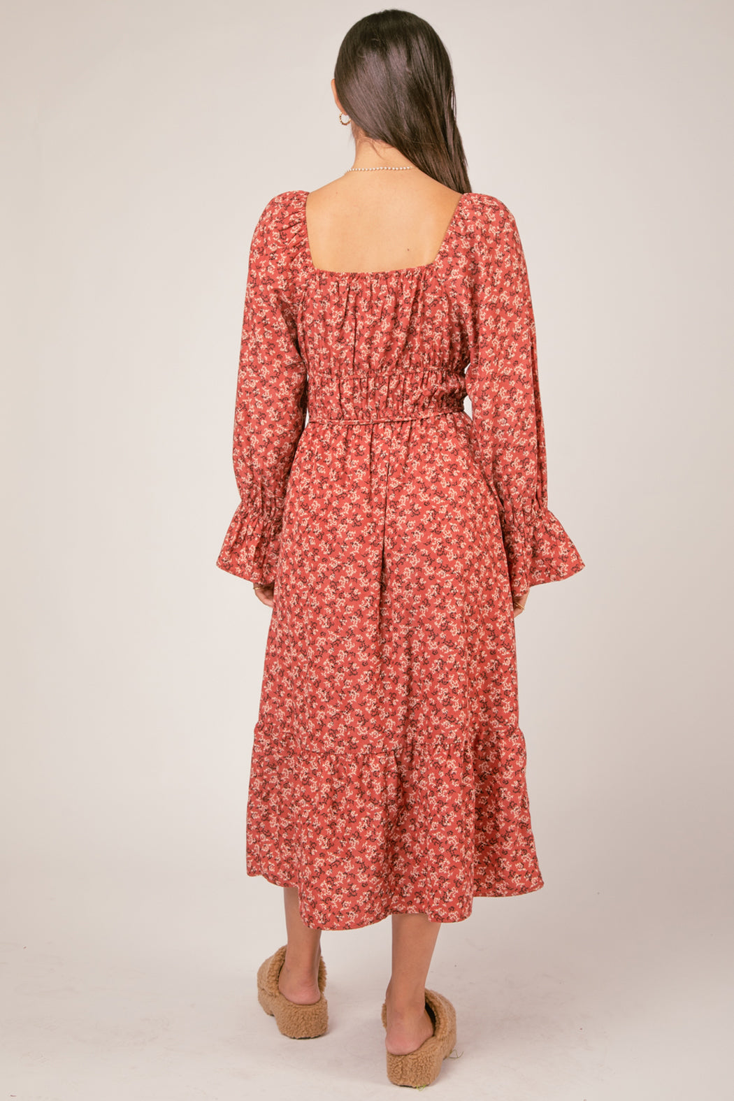 Ruby Floral Midi Dress