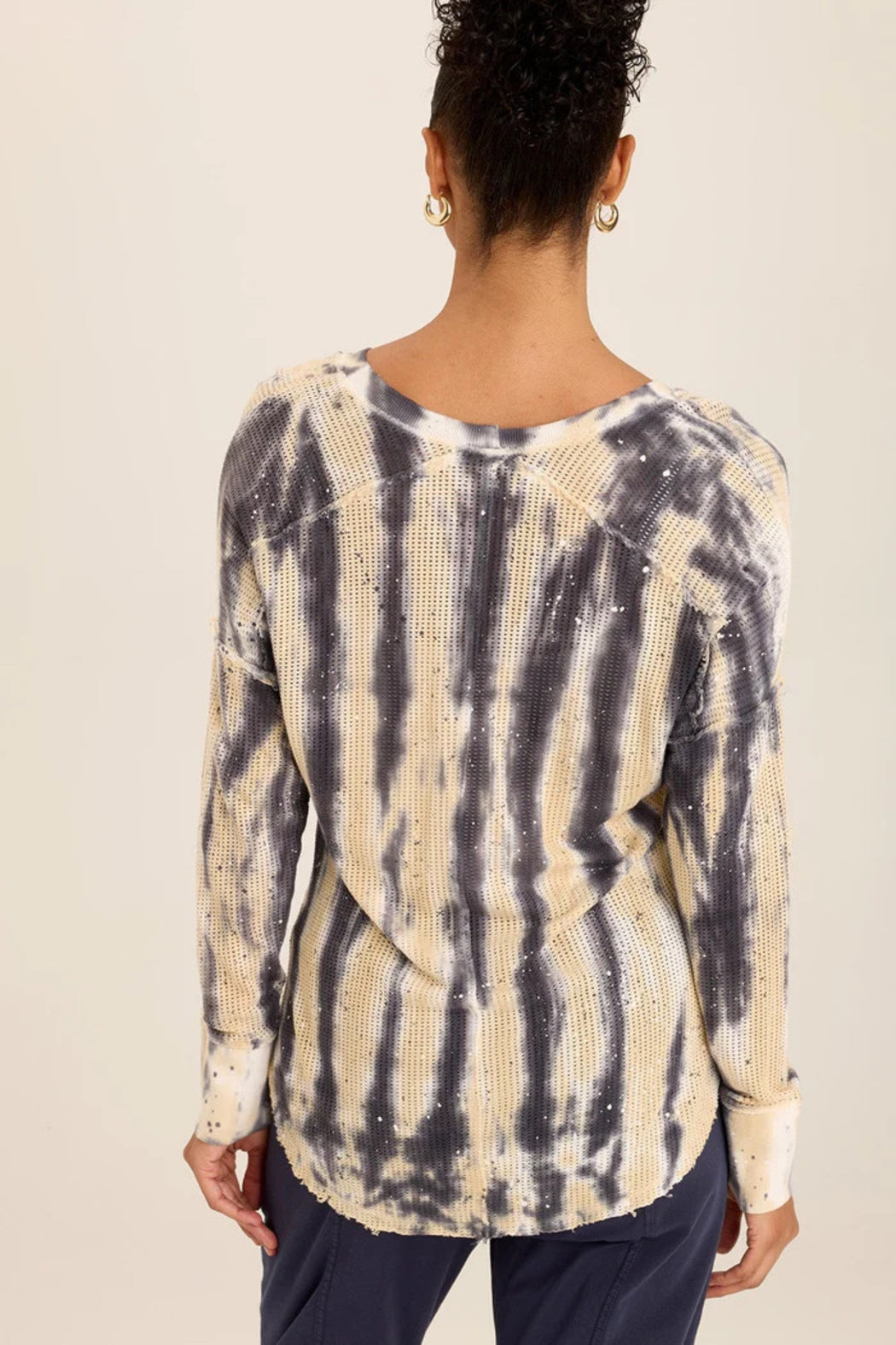 Splatter Wash Mesh Top
