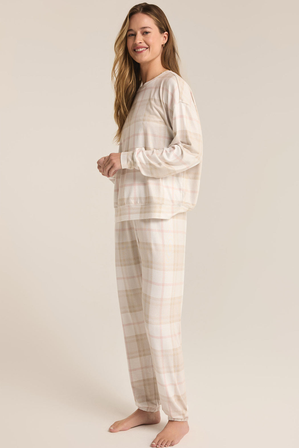 Cozy Plaid Pj Set
