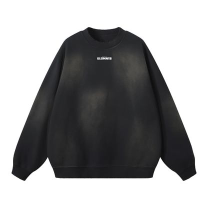 ESSNTIAL ELEMNTS Unisex 375G Faded Wash Fleece SS