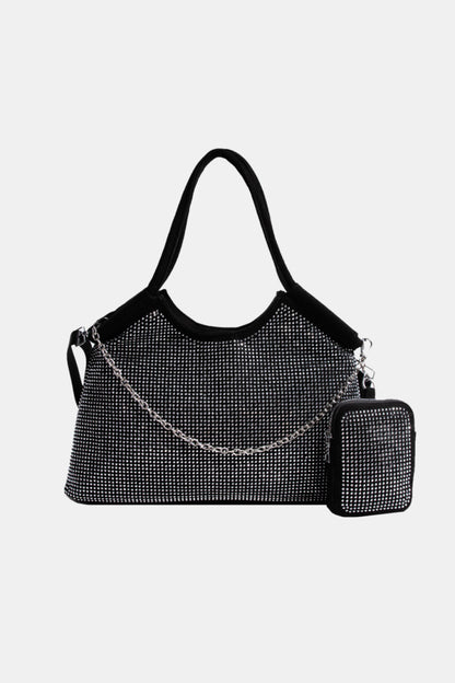 Glitter PVC Large Shoulder Bag